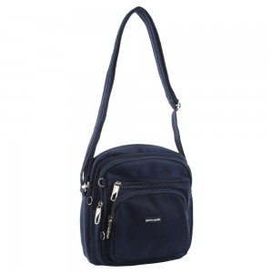 Anti-Theft Range Pierre Cardin Anti-Theft Cross Body Bag Travel Azul Marinho | 2153-OTURF