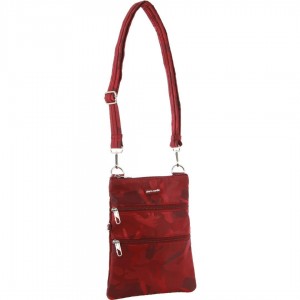 Anti-Theft Range Pierre Cardin Anti-Theft Cross Body Bag Feminino Bordeaux Camufladas | 1483-JEXAB