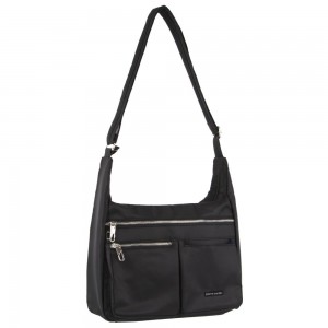 Anti-Theft Range Pierre Cardin Anti-Theft Cross Body Bag Feminino Pretas | 0951-JQRMT