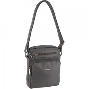 Anti-Theft Range Pierre Cardin Anti-Theft Cross Body Bag Feminino Cinzentas | 0172-XWGEV