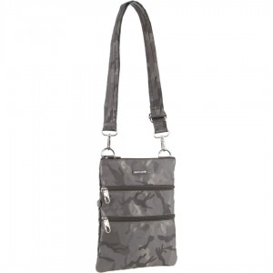 Anti-Theft Range Pierre Cardin Anti-Theft Cross Body Bag Travel Cinzentas Camufladas | 4960-JFHKO