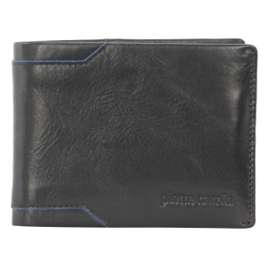 Bi-Fold Wallets Pierre Cardin Leather Bi-Fold Wallet Masculino Pretas | 2951-RFAJD