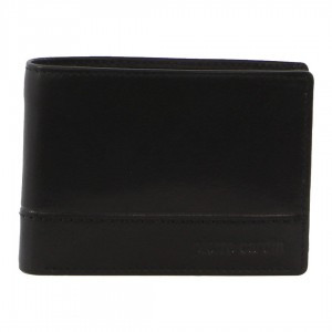 Bi-Fold Wallets Pierre Cardin Leather Bi-Fold Wallet Masculino Pretas | 7421-TNRPZ