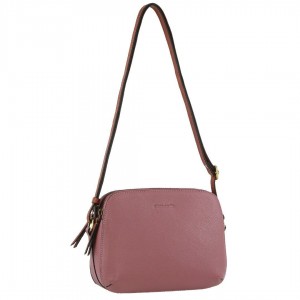 Bolsas Crossbody Pierre Cardin Leather Classic Crossbody Bag Feminino Rosa | 0278-QHMLF