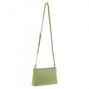 Bolsas Crossbody Pierre Cardin Leather Crossbody Bag Feminino Jade | 8514-FTUDW