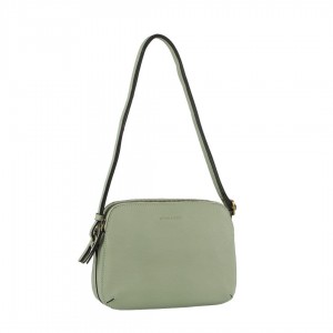 Bolsas Crossbody Pierre Cardin Leather Crossbody Bag Feminino Jade | 6450-AYRDS