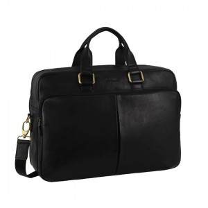 Business Computer Bags Pierre Cardin Rustic Business Computer Bag Masculino Pretas | 6739-KRTMZ