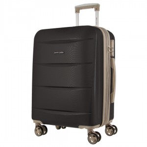 Cabin Cases Pierre Cardin 54cm Cabin Hard-Shell Suitcase Travel Pretas | 1729-WFPNR