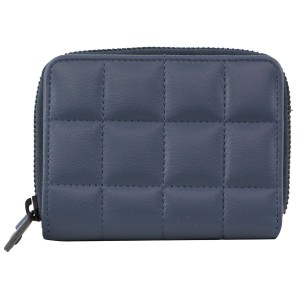 Carteira Com Zíper Pierre Cardin Italian Pleated Leather Press Stud Wallet Feminino Turquesa | 0175-GMIAK