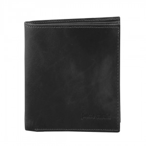 Carteira Trifold Pierre Cardin Rustic Leather Tri-Fold Wallet Masculino Pretas | 2509-CNIHS