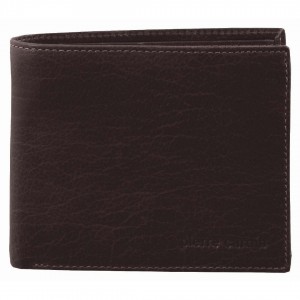 Carteira Trifold Pierre Cardin Rustic Leather Tri-Fold Wallet Masculino Marrom | 7892-NHDAS