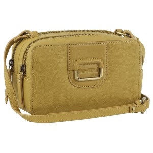 Clutch Pierre Cardin Leather Cross-Body Clutch Feminino Amarelas | 3492-XFKZD