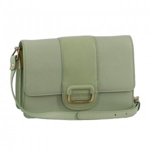 Clutch Pierre Cardin Leather Flapover Cross-Body Clutch Feminino Jade | 8951-AIXEG