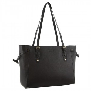 Handbags Pierre Cardin Leather Tote Bag Feminino Pretas | 0925-PCRMW