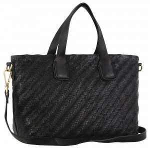 Handbags Pierre Cardin Woven Embossed Leather Tote Bag Feminino Pretas | 0683-UPLFV