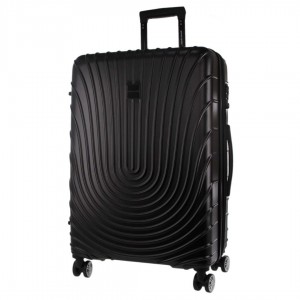 Hard Shell Cases Pierre Cardin 80cm LARGE Hard Shell Case Travel Pretas | 8193-HWDXG