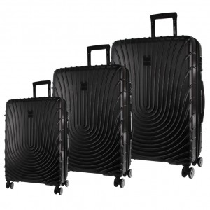 Hard Shell Cases Pierre Cardin Hard Shell 3-Piece Luggage Set Travel Pretas | 0461-MYGZL