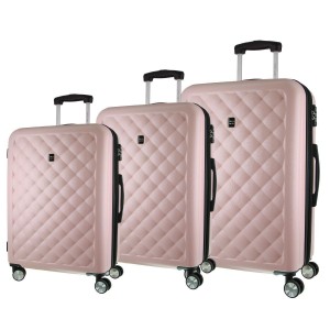 Hard Shell Cases Pierre Cardin Hard Shell 3-Piece Luggage Set Travel Rosa | 7623-DFOMG