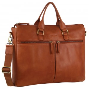 Laptop Pierre Cardin Italian Leather Business Briefcase Messenger Bag Travel Pretas | 9687-DTZVO