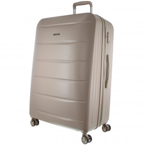 Large Cases Pierre Cardin 80cm Large Hard-Shell Suitcase Travel Latte | 7591-TFHSQ