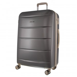 Medium Cases Pierre Cardin 70cm Medium Hard-Shell Suitcase Travel Cinzentas Escuro | 3572-KDAZH