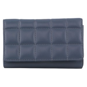 Medium Wallets Pierre Cardin Pleated Leather Tri-Fold Wallet Feminino Turquesa | 0698-NJUCE