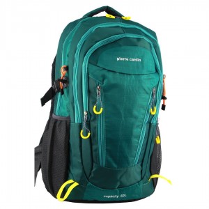 Mochila De Viagem Pierre Cardin Nylon Adventure Travel & Sport Large Backpack Travel Verdes | 1240-IPNZA