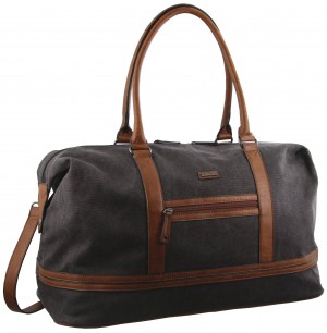 Overnight Bags Pierre Cardin Canvas Overnight Bag Masculino Pretas | 5721-EXITD