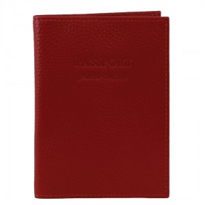 Passport Wallets Pierre Cardin Leather Passport Wallet Cover Masculino Vermelhas | 8501-SZNVI