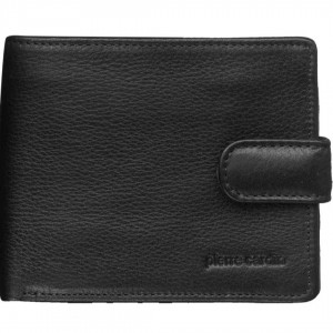 Tab Wallets Pierre Cardin Italian Leather Tab Wallet Masculino Pretas | 8173-RSIKC