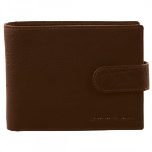 Tab Wallets Pierre Cardin Rustic Leather Wallet Masculino Marrom | 5039-OSKIX