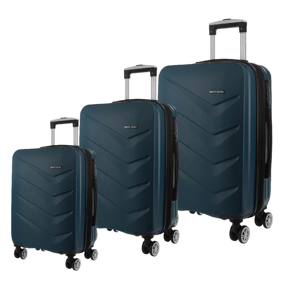 3-Piece Sets Pierre Cardin Hard Shell 3-Piece Luggage Set Travel Turquesa | 9701-VSHOM