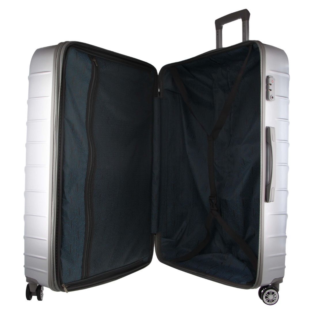 3-Piece Sets Pierre Cardin Hard Shell 3-Piece Luggage Set Travel Prateadas | 9517-YZBNW