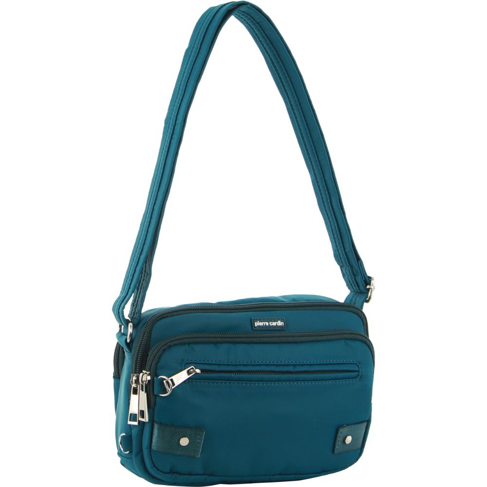 Anti-Theft Range Pierre Cardin Anti-Theft Cross Body Bag Feminino Turquesa | 2078-AHIPB