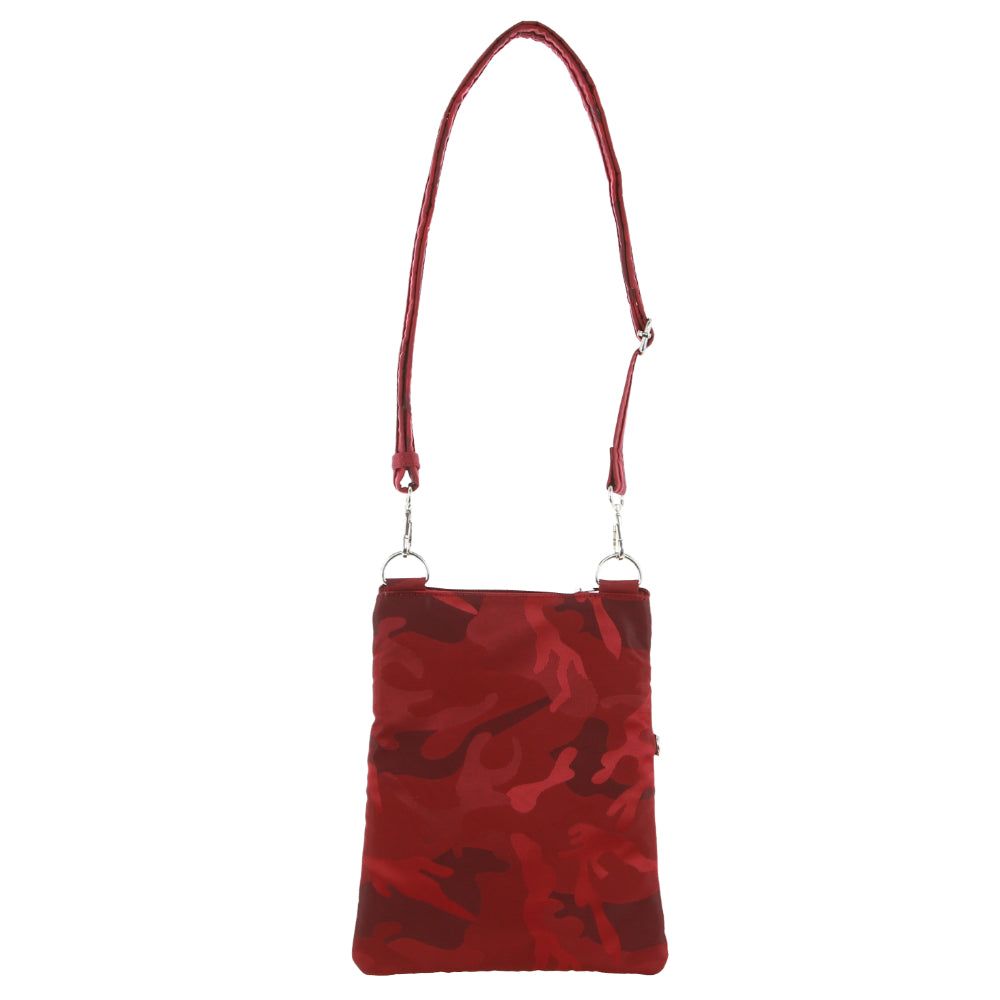 Anti-Theft Range Pierre Cardin Anti-Theft Cross Body Bag Feminino Bordeaux Camufladas | 1483-JEXAB