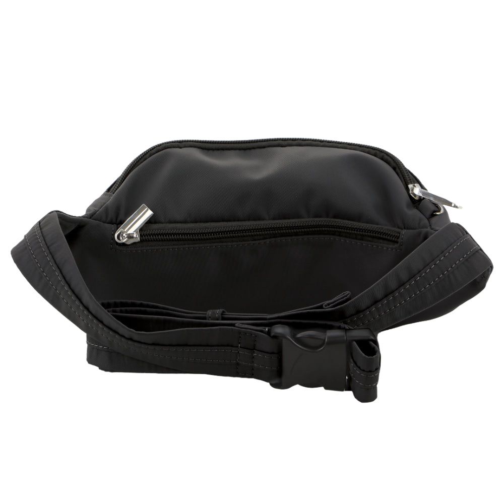 Anti-Theft Range Pierre Cardin Anti-Theft Waist Bag Travel Pretas | 9078-EWBCO