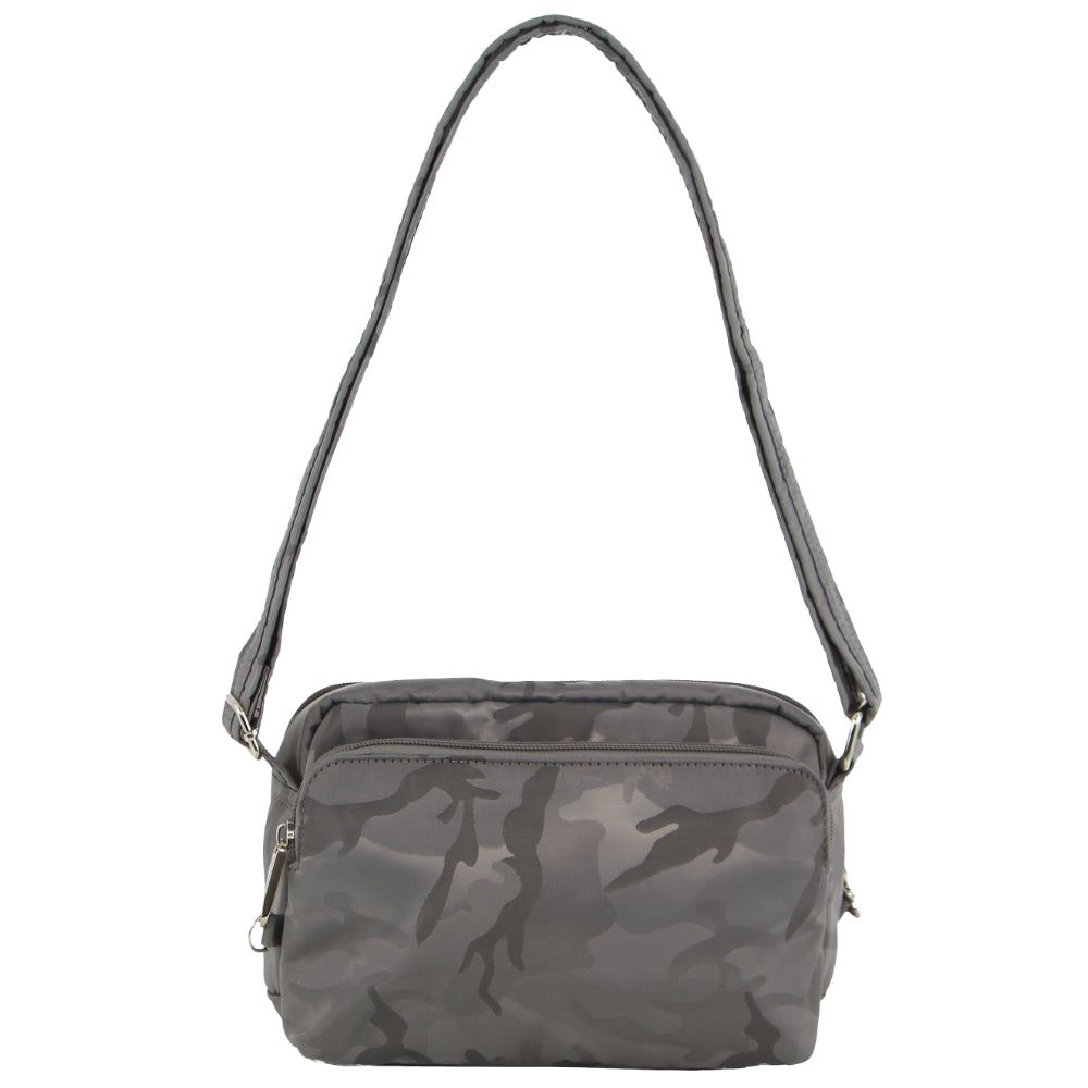 Anti-Theft Range Pierre Cardin Anti-Theft Cross Body Bag Travel Cinzentas Camufladas | 7051-MVNZO