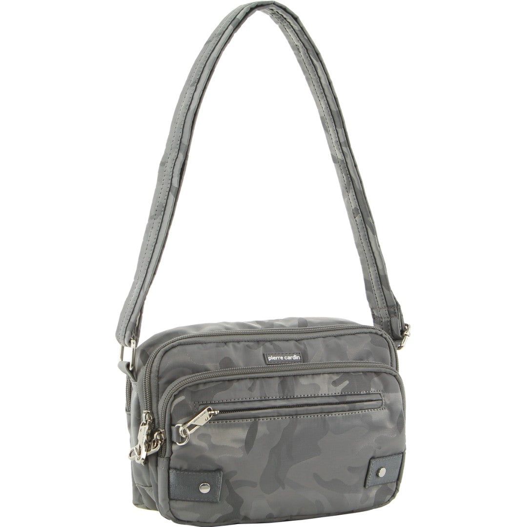 Anti-Theft Range Pierre Cardin Anti-Theft Cross Body Bag Travel Cinzentas Camufladas | 7051-MVNZO