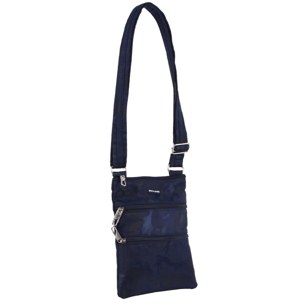 Anti-Theft Range Pierre Cardin Anti-Theft Cross Body Bag Travel Azul Marinho Camufladas | 3925-ULKMC