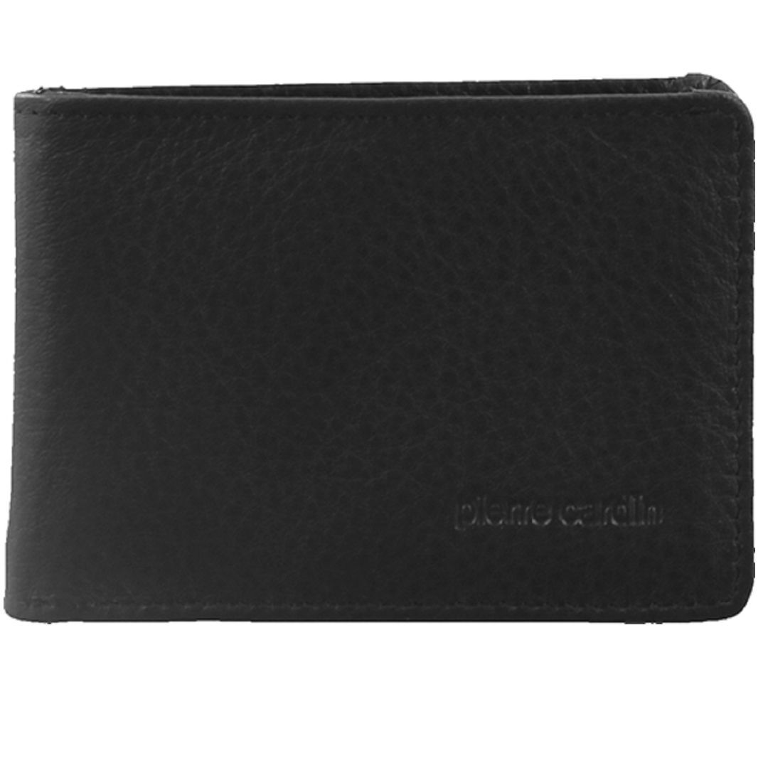 Bi-Fold Wallets Pierre Cardin Italian Leather Bi-Fold Wallet Masculino Pretas | 0127-ITYWC