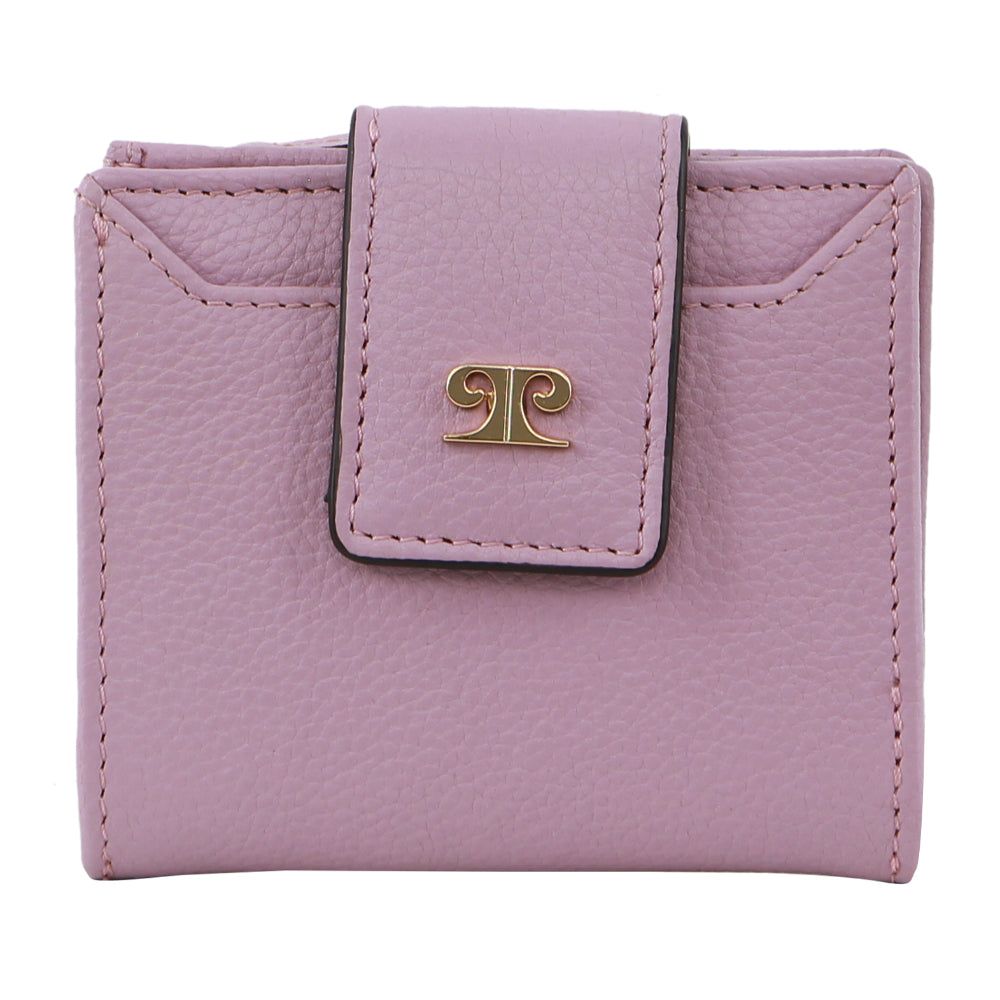 Bi-Fold Wallets Pierre Cardin Leather Flip-over Bi-fold Wallet Feminino Rosa | 6487-XSLWM