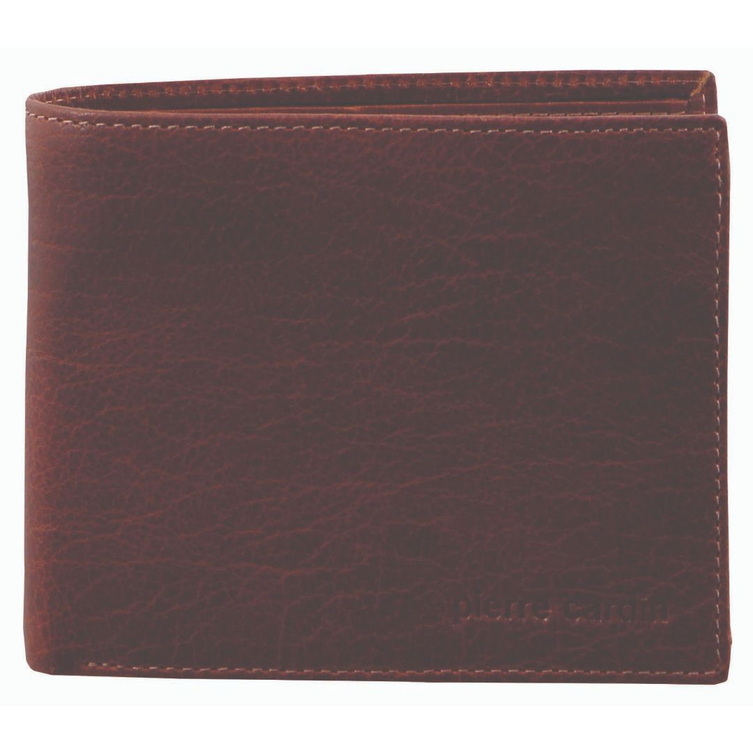 Bi-Fold Wallets Pierre Cardin Rustic Leather Bi-Fold Wallet Masculino Marrom | 3829-VGQMZ