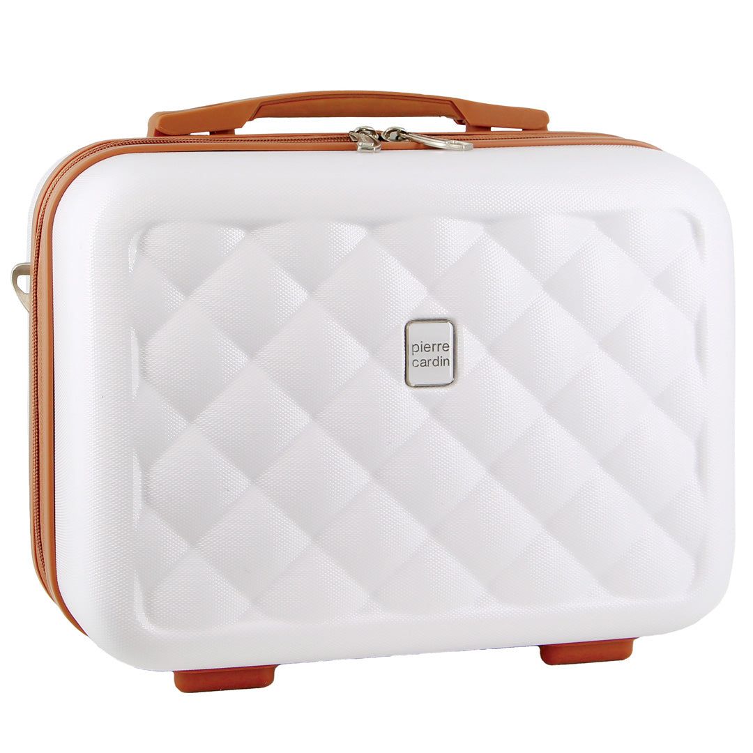 Bolsa De Cosméticos Pierre Cardin Hard Shell Beauty Case Travel Branco | 4026-BNMCF