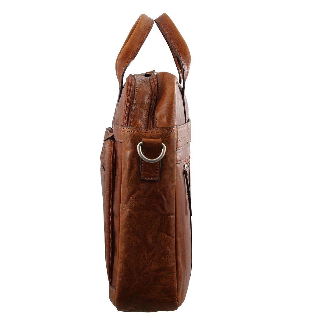 Bolsa Messenger Pierre Cardin Rustic Leather Computer Business Bag Masculino Pretas | 9561-JXPEW