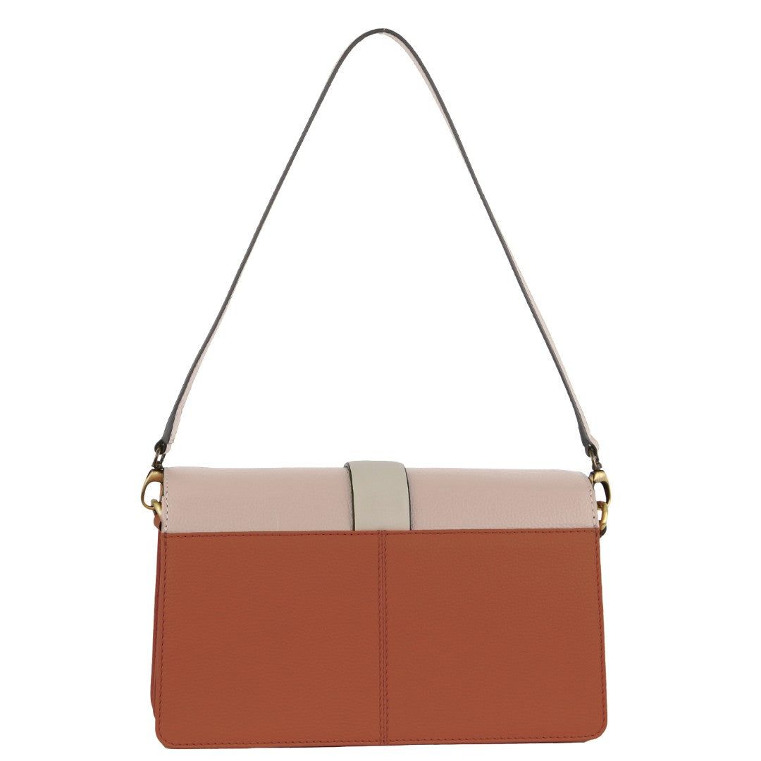 Bolsas Crossbody Pierre Cardin Leather Crossbody Clutch Bag Feminino Bege | 0513-GHARJ