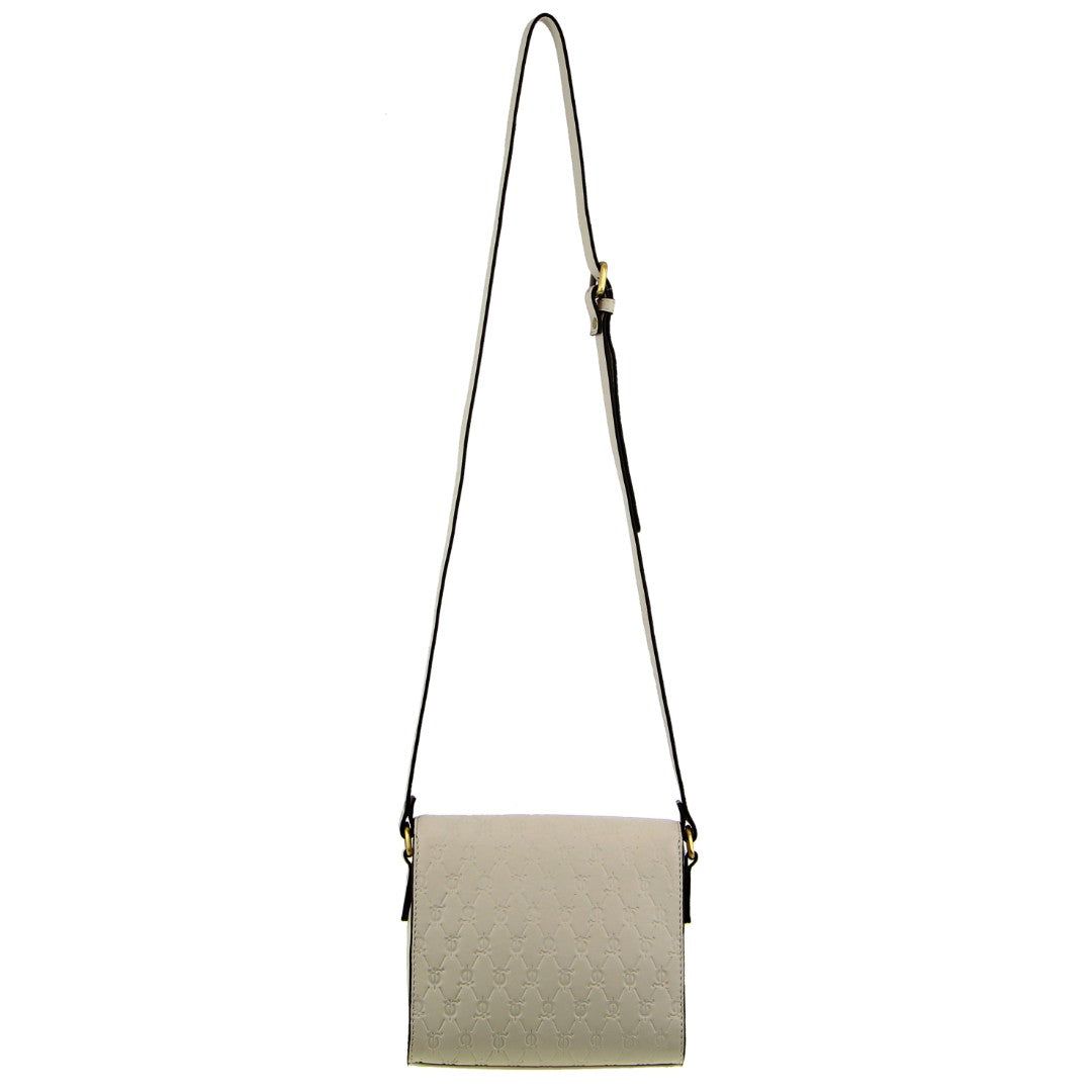 Bolsas Crossbody Pierre Cardin Leather Diamond Embossed Cross-Body Bag Feminino Bege | 6904-PRBLK