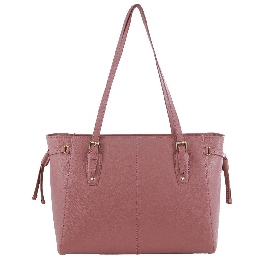 Bolsas Crossbody Pierre Cardin Leather Tote Bag Feminino Rosa | 7315-RHVNI