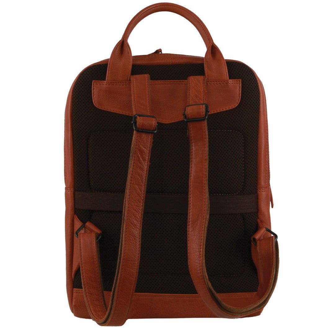 Business Computer Bags Pierre Cardin Leather Business Laptop Backpack Masculino Marrom | 2183-PBGLJ