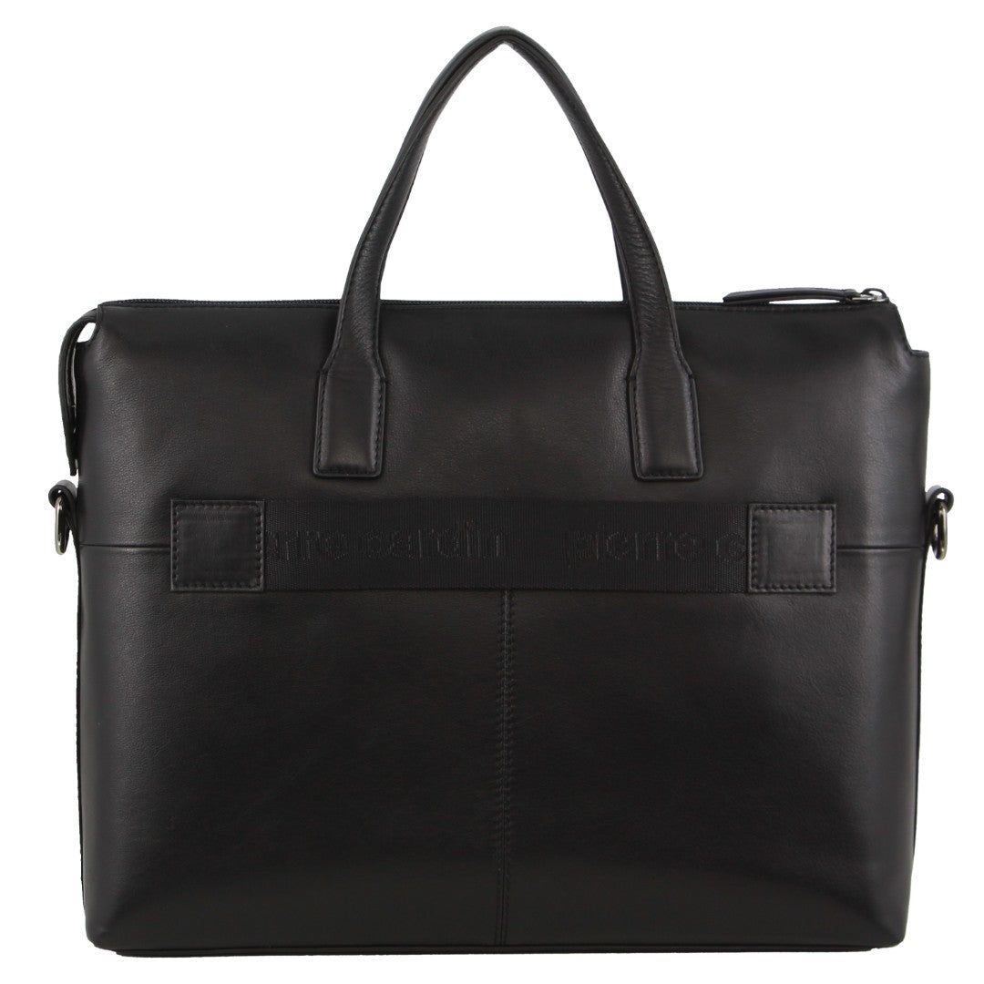 Business Computer Bags Pierre Cardin Leather Business Travel Bag Masculino Pretas | 1603-VJAWT