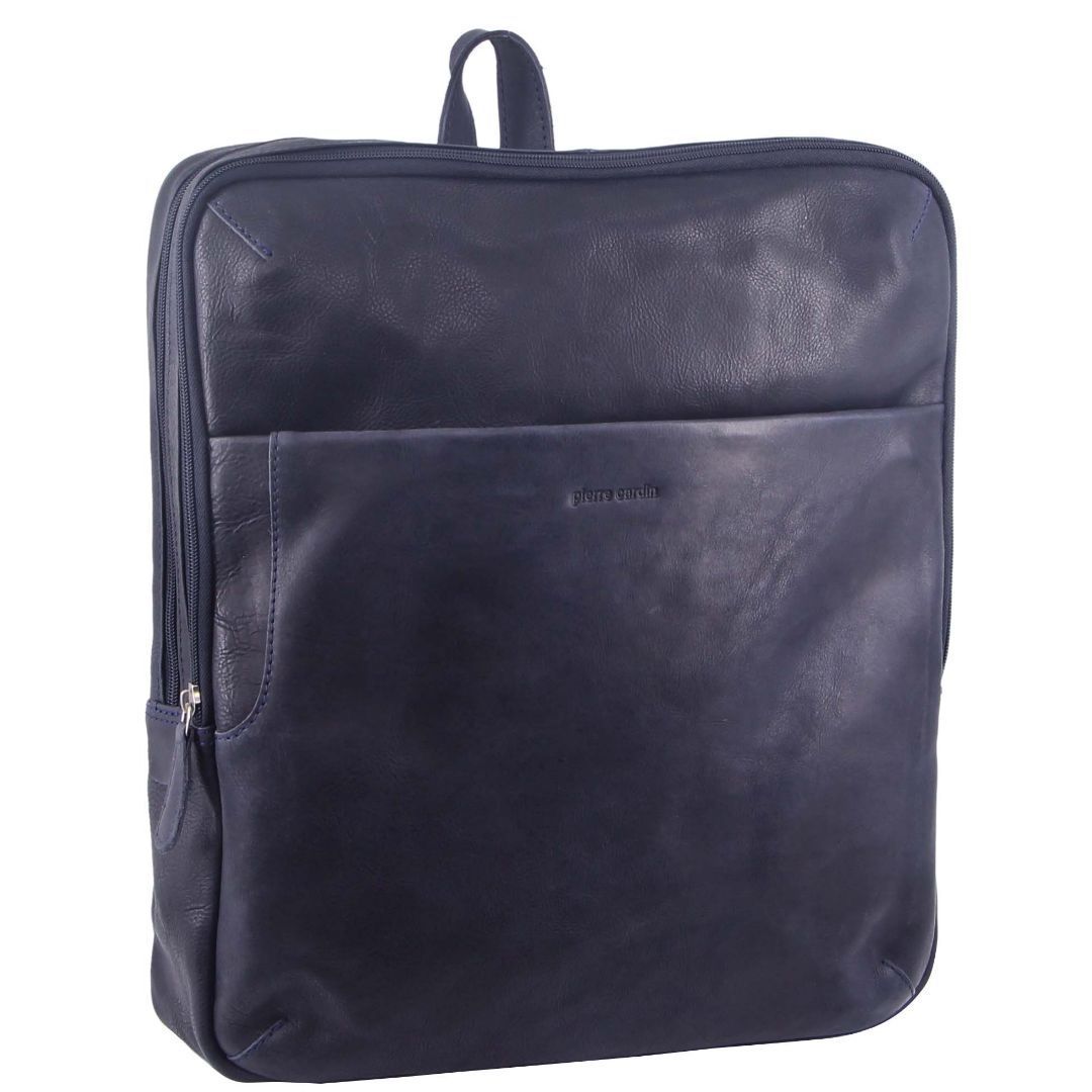 Business Computer Bags Pierre Cardin Rustic Leather Backpack Masculino Marrom | 4579-ZDCTV